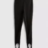 Crepe stirrup leggings