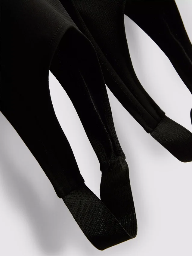 Crepe stirrup leggings