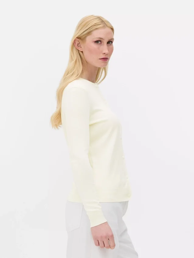 Crew neck cardigan