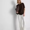 Crew neck longline tee
