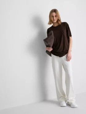 Crew neck longline tee