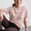 Crew neck longline tee