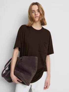 Crew neck longline tee