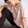 Crew neck longline tee