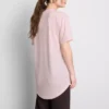 Crew neck longline tee