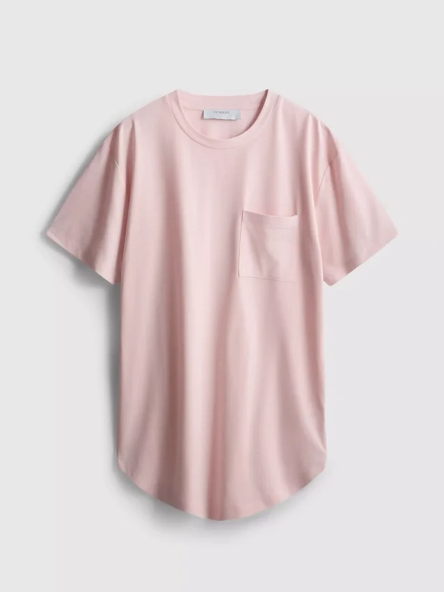 Crew neck longline tee