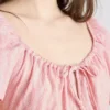 Crinkle cap-sleeve mini dress