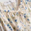 Crinkle cap-sleeve mini dress