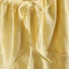 Crinkle cap-sleeve mini dress
