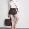 Crinkle mini rara skirt