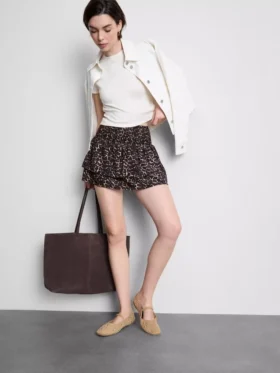 Crinkle mini rara skirt