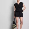 Crinkle rara mini skirt