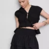 Crinkle rara mini skirt
