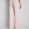 Crinkle straight-leg drawstring pants