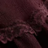 Crinkle v-neck top