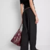 Crinkle wide leg pants