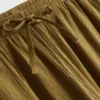 Crinkle wide leg pants