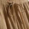 Crinkle wide leg pants