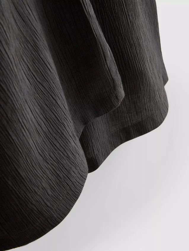 Crinkle wide leg pants