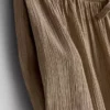 Crinkle wide leg pants