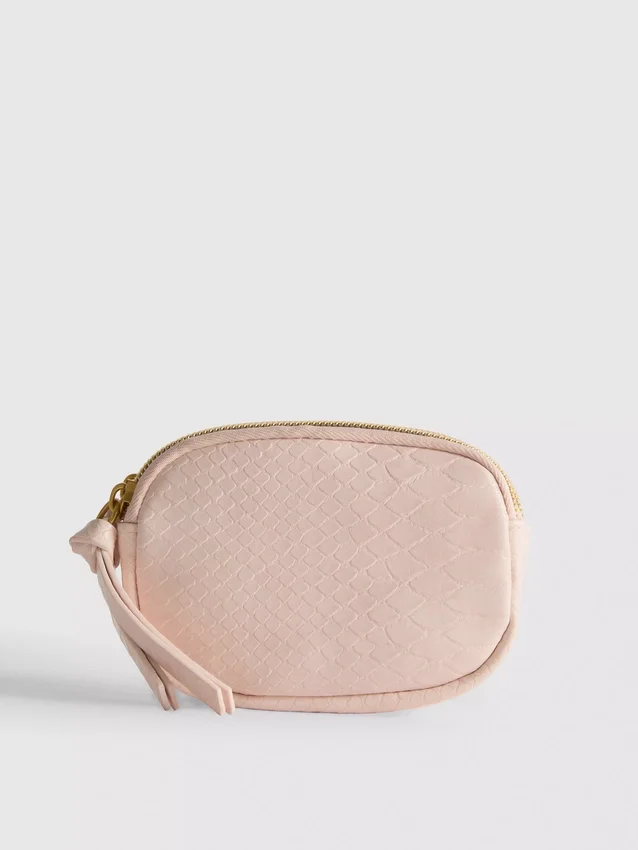 Croc-effect coin purse