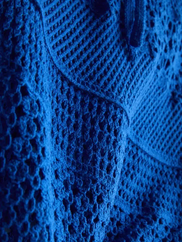 Crochet beach mini skirt