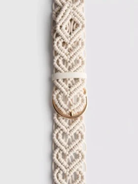 Crochet buckle belt