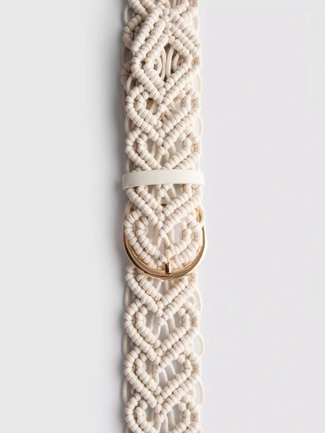 Crochet buckle belt