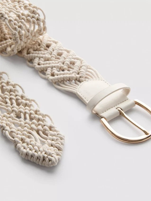Crochet buckle belt