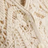 Crochet cap-sleeve vest