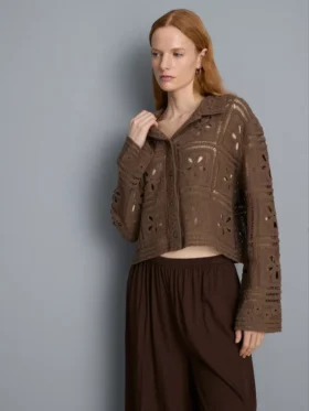 Crochet shacket