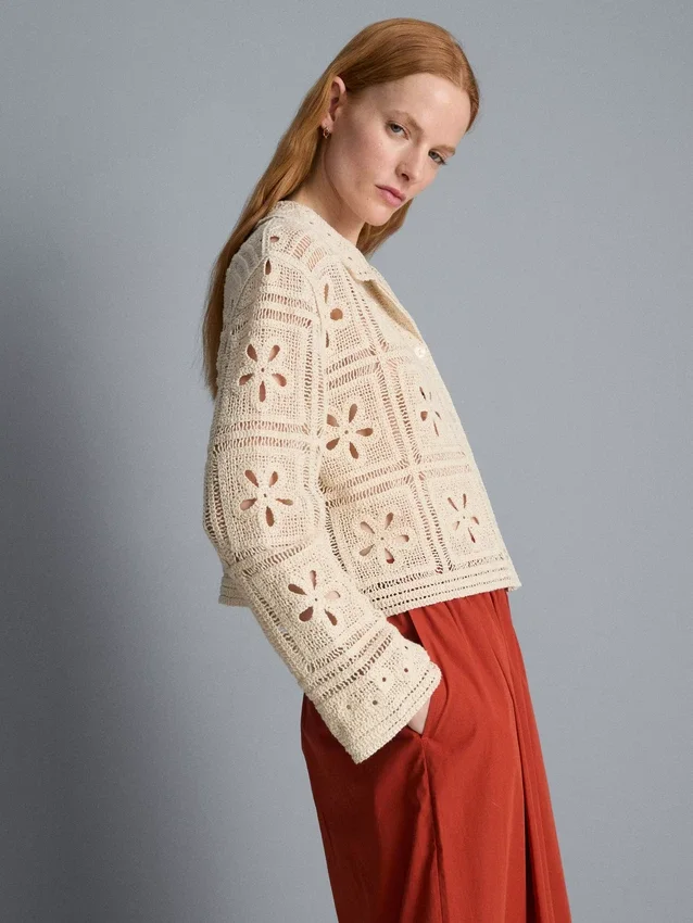 Crochet shacket