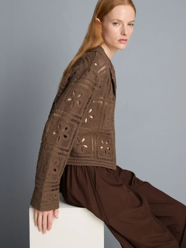 Crochet shacket