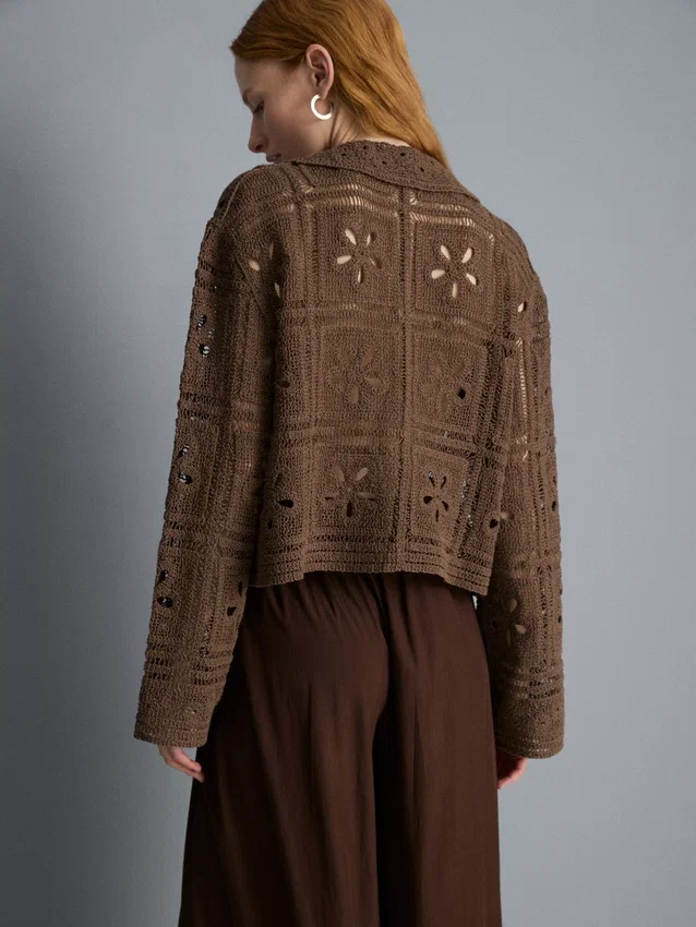 Crochet shacket