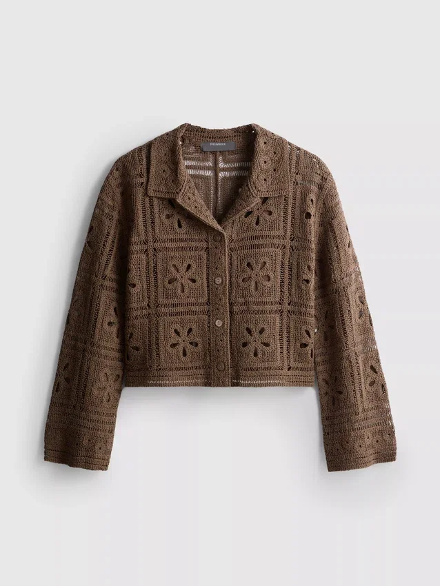 Crochet shacket