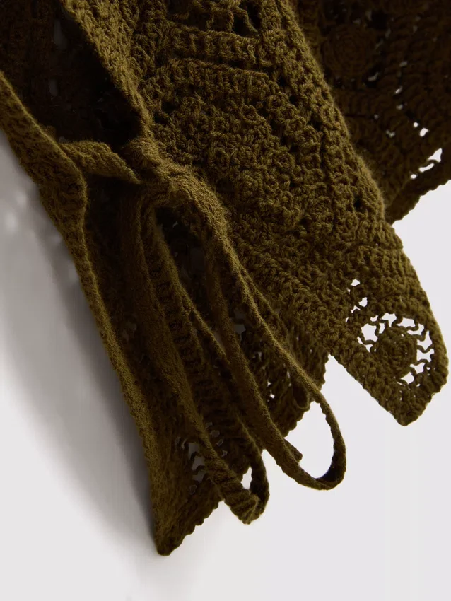 Crochet side-tie tank