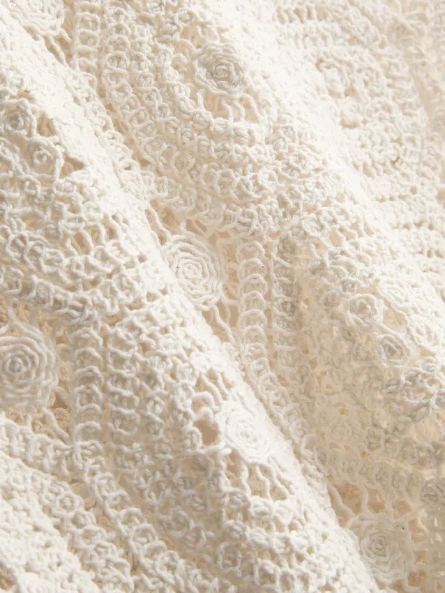 Crochet side-tie tank