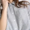 Cropped boxy short-sleeve oxford shirt