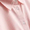 Cropped boxy short-sleeve oxford shirt