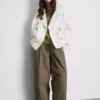 Cropped summer rain jacket