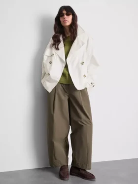 Cropped summer rain jacket
