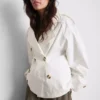 Cropped summer rain jacket