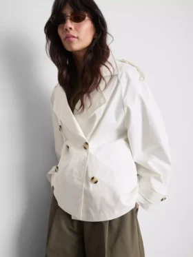 Cropped summer rain jacket