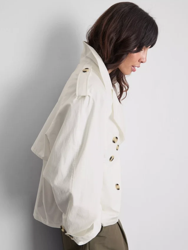 Cropped summer rain jacket