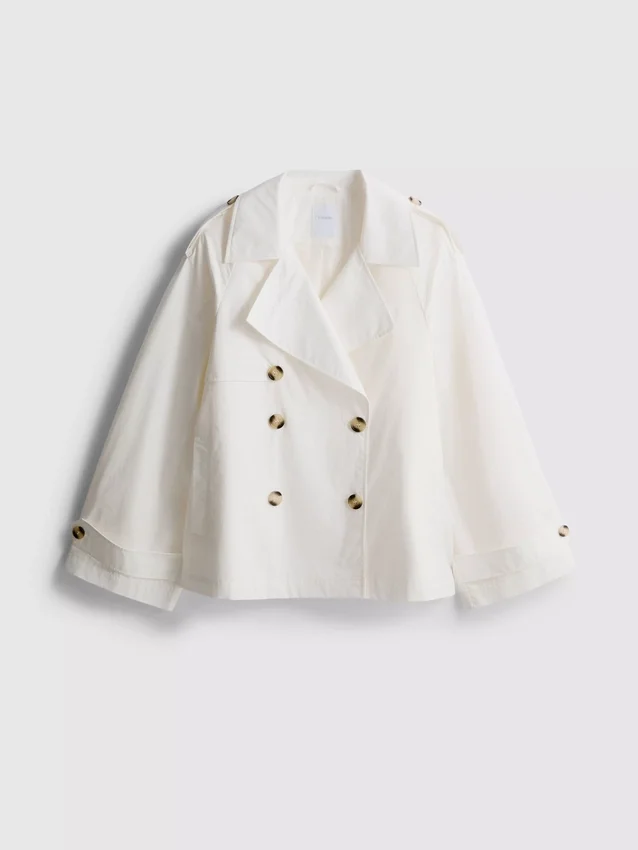 Cropped summer rain jacket