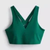 Cropped v-neck active top