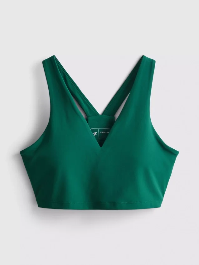 Cropped v-neck active top