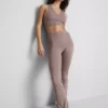 Cropped v-neck active top