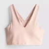 Cropped v-neck active top