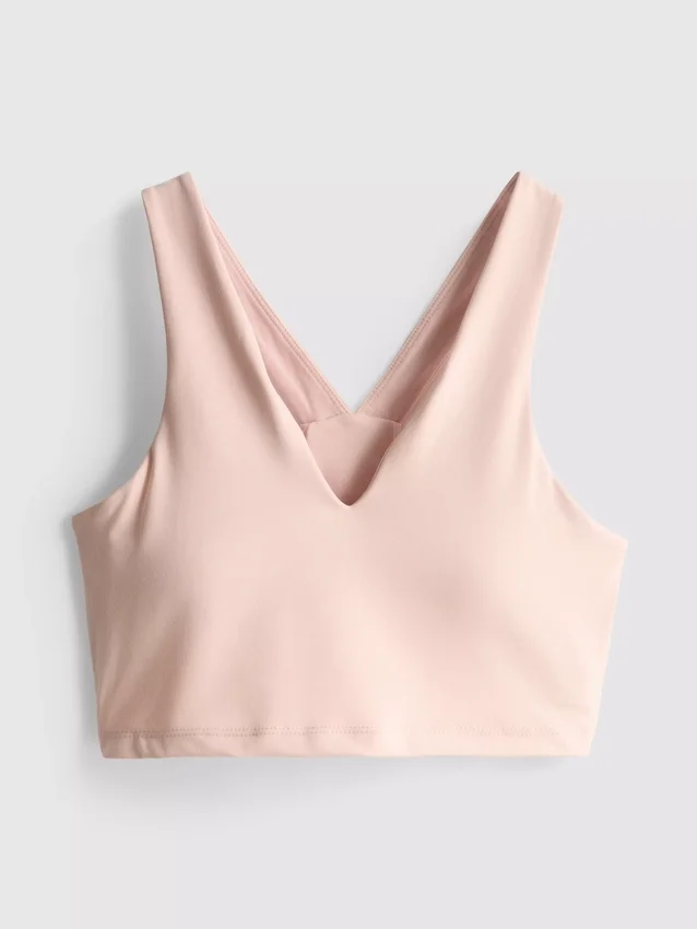 Cropped v-neck active top